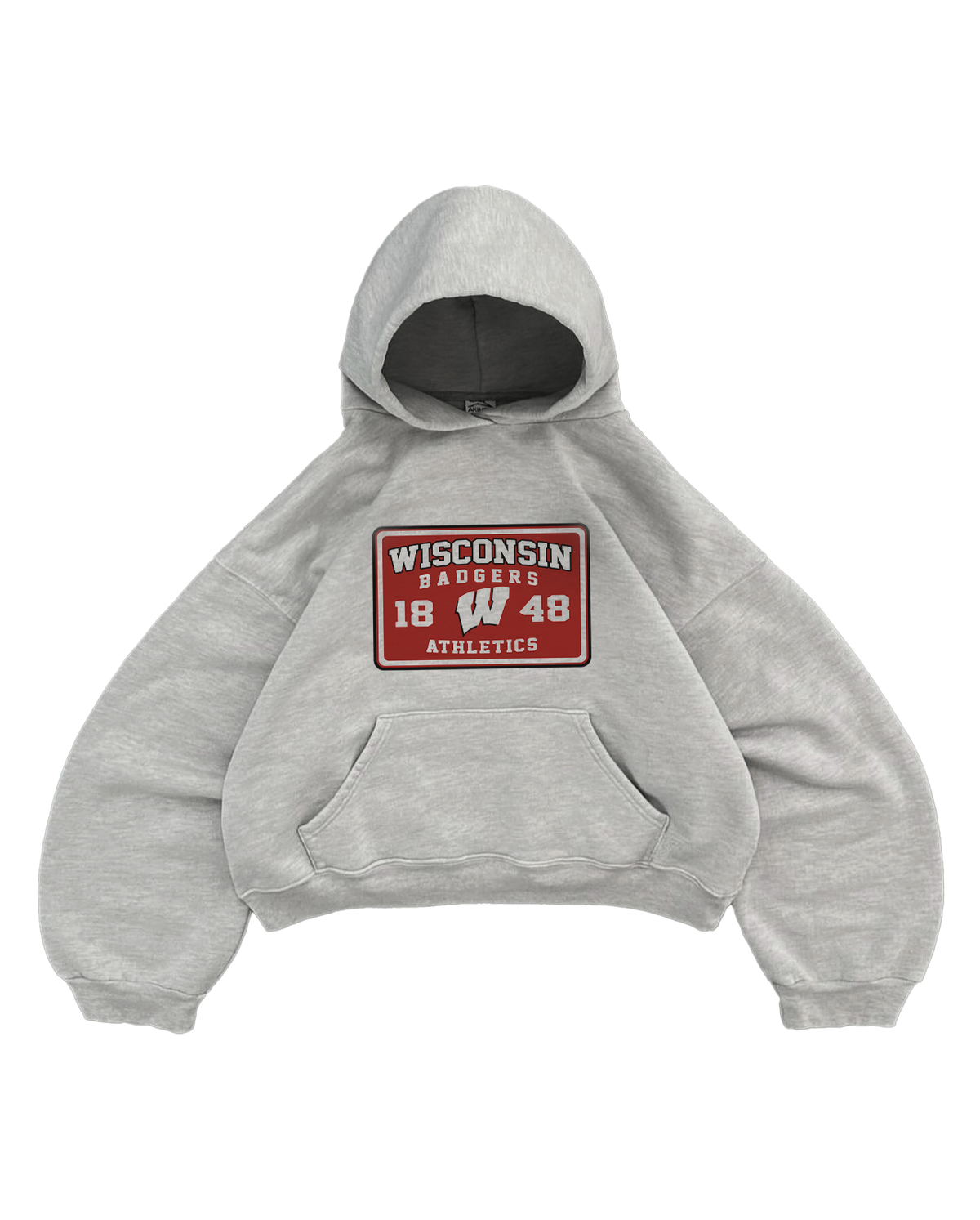 WISCONSIN GREY HOODIE