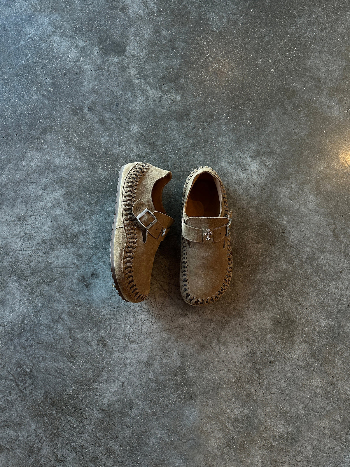 TAUPE BRAIDED BIRKS