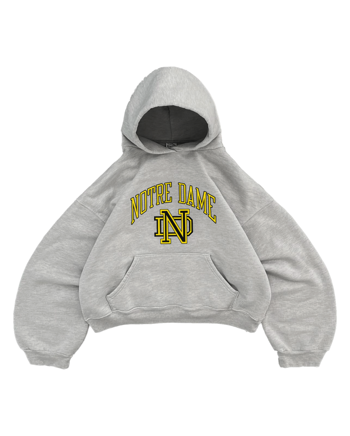 SWEAT À CAPUCHE GRIS NOTRE DAME