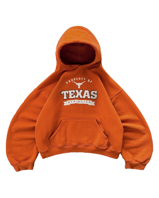 SWEAT À CAPUCHE ORANGE BRÛLÉ