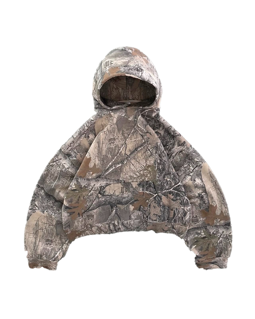SUDADERA CON CAPUCHA DE CAMUFLAJE