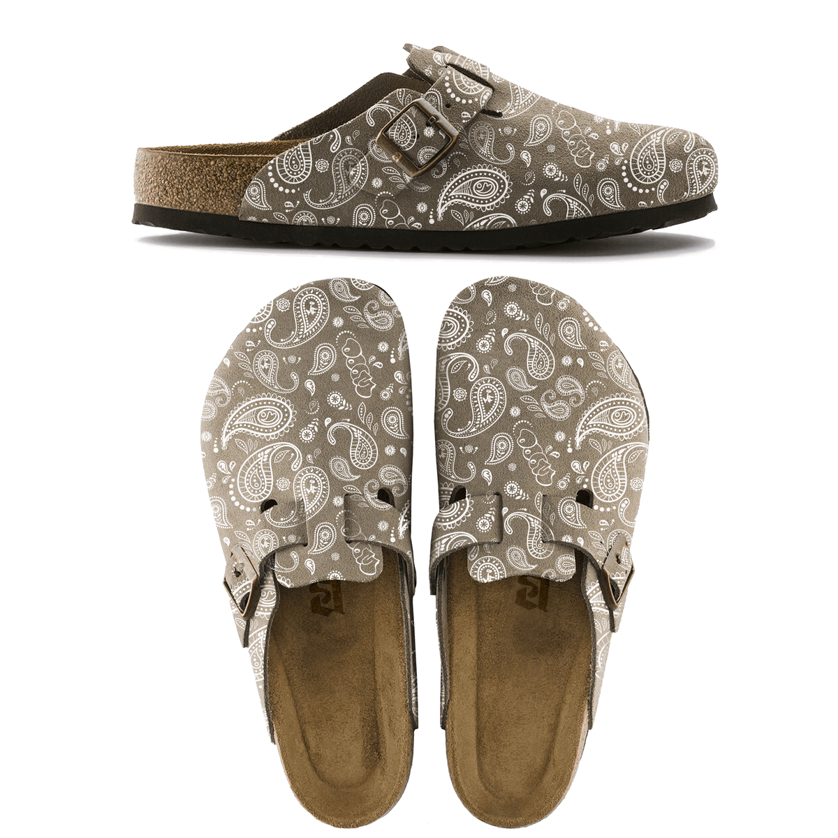 MF TAUPE CLOGS