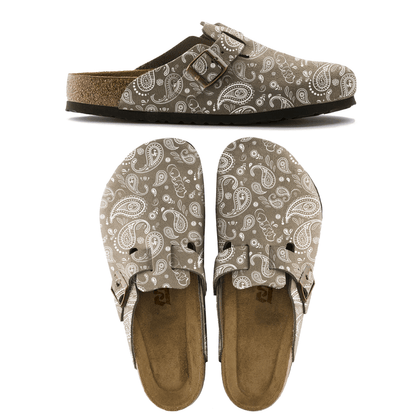 MF TAUPE CLOGS